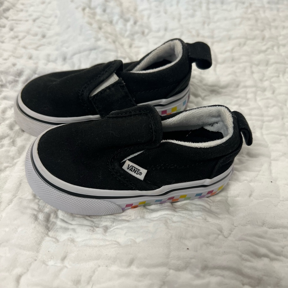 Vans Black Slip-On Sneakers Classic Design